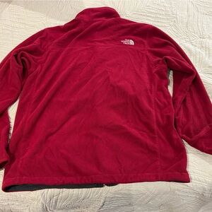 The North Face Red and Black Fleece Jacket
